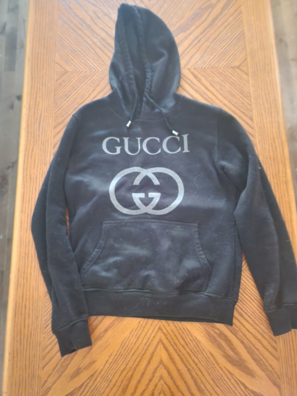 Black Logo Pullover Hoodie
